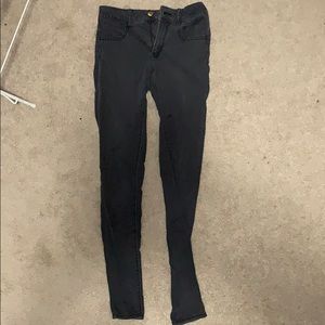 Washed out black American Eagle jeggings